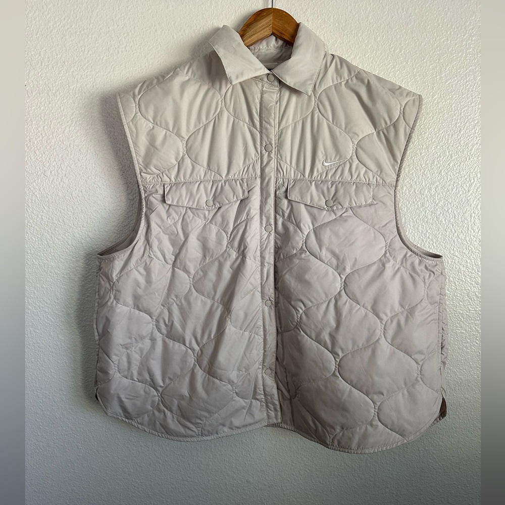 Nike Sportswear Repel Quilted Vest Jacket Athletic Beige ACG Women’s Sizes